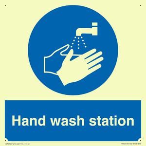 Hand wash station